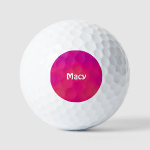 MACY ~Shades Pink gemustert Golf Ball - einzigarti