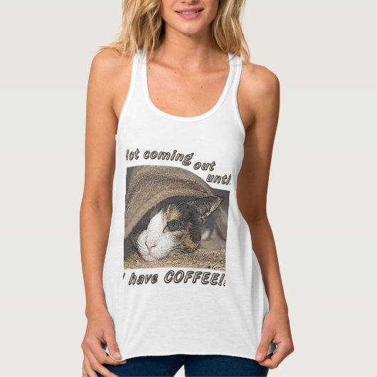 Macy Will auch Kaffee Tank Top (Vorderseite)