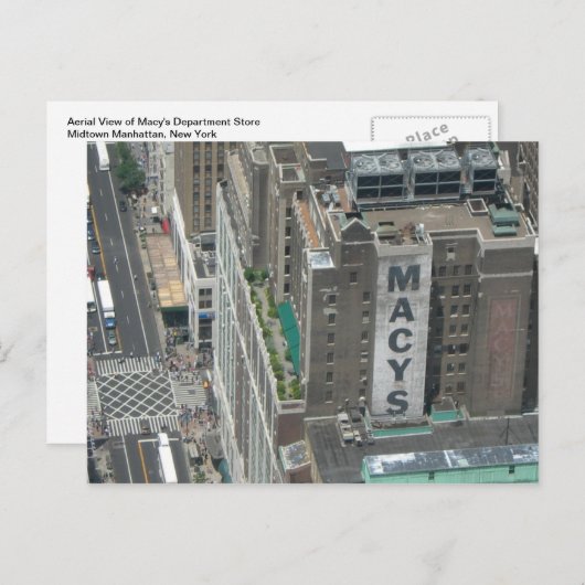 Macy's Department Store Postkarte (Vorne/Hinten)