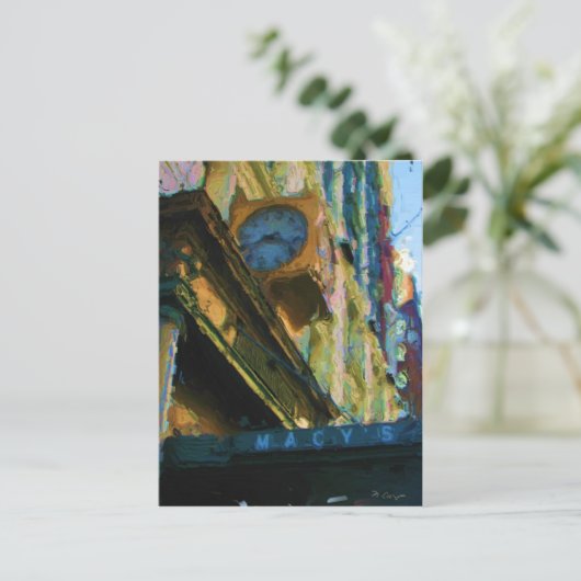 Macy's NYC Postkarte (Stehend Vorderseite)