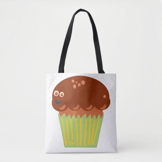 Mad about a riesenviel Muffin Cartoon Fun Tasche (Vorderseite)