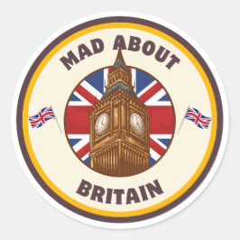 Mad About Britain Big Ben Sticker