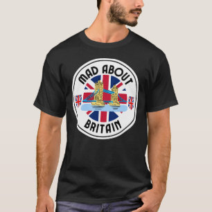 Mad About Britain Tower Bridge Dark T-Shirt