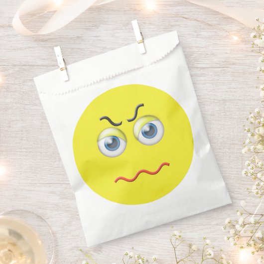 Mad Angry Emoji Geschenktütchen (Ausgeschnitten)