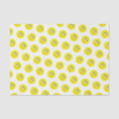Mad Angry Grumpy Yellow Emoji Pattern Seidenpapier (Vorderseite)