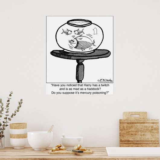 Mad as Haddock Poster (Küche)