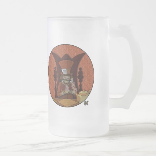 Mad as Hatter Mattiert Glass Tasse (Rechts)