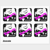 Mad Bear Quadratischer Aufkleber (Blatt)