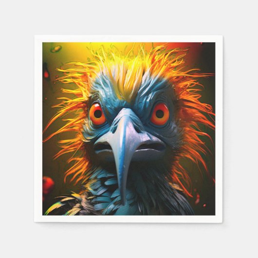 Mad Bird Serviette (Vorderseite)