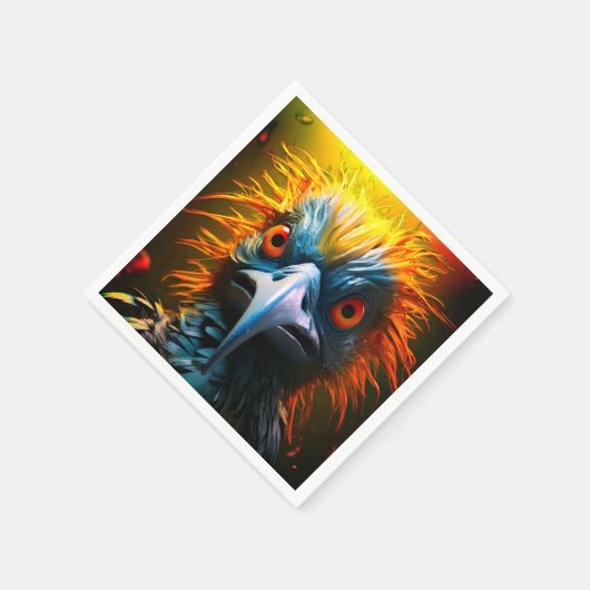 Mad Bird Serviette (Ecke)