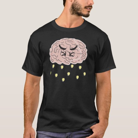 Mad Brainstorming Funny Brainstorming T-Shirt (Vorderseite)