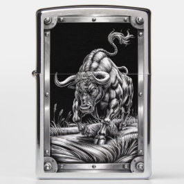 Mad Bull Metal Engraved