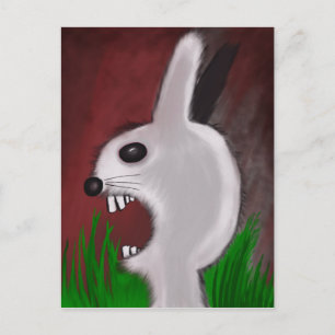Mad Bunny Postcard Postkarte