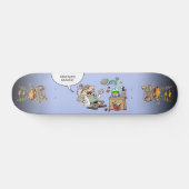 Mad Cartoon Scientists mit benutzerdefiniertem Tex Skateboard (Horizontal)