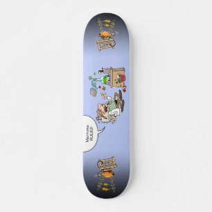 Mad Cartoon Scientists mit benutzerdefiniertem Tex Skateboard