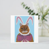 Mad Cat Invitation Einladung (Stehend Vorderseite)