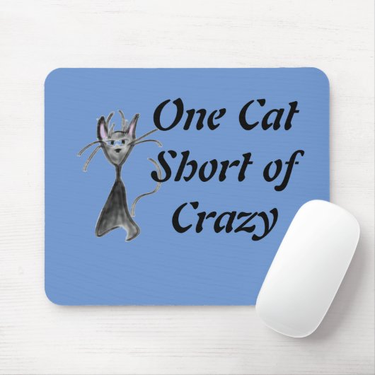 Mad Cat Mouse Pad von Sommer Hamilton Mousepad (Mit Mouse)