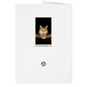 Mad Cat Painting - Niedliche Original Cat Art (Hinten)