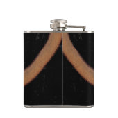 Mad Cat Painting - Niedliche Original Cat Art Flachmann (Rückseite)