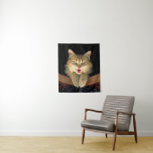 Mad Cat Painting - Niedliche Original Cat Art Wandteppich (Beispiel)