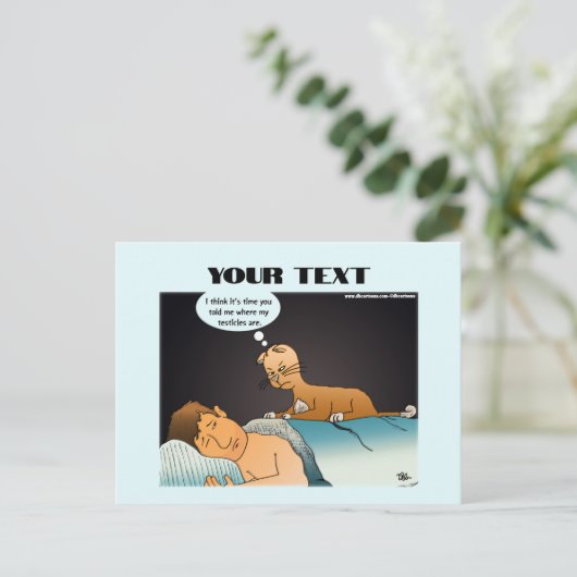 Mad Cat Postcard Postkarte (Stehend Vorderseite)