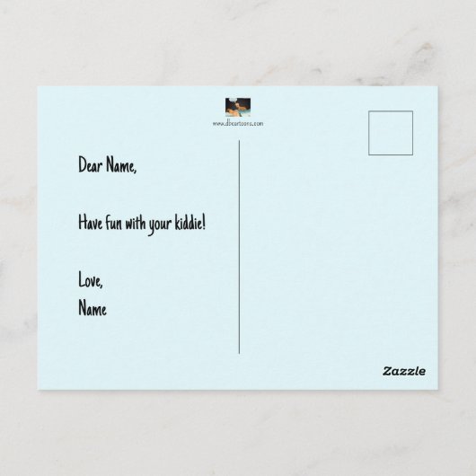 Mad Cat Postcard Postkarte (Rückseite)