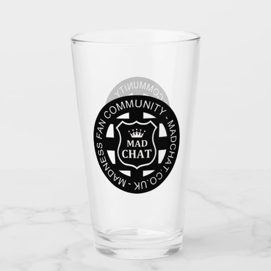Mad Chat Beer Glass Glas (Vorderseite)