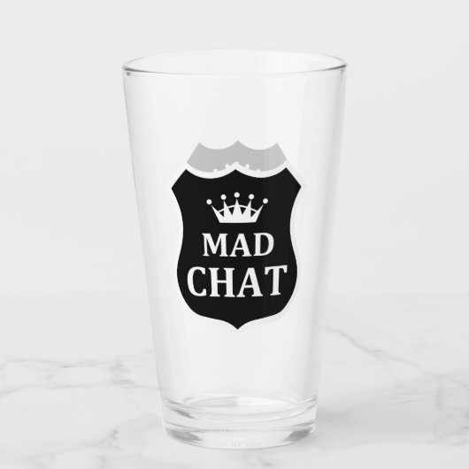 Mad Chat Glass Glas (Rückseite)