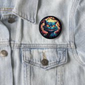 Mad Cheshire Cat Alice im Wunderland Button (Beispiel)
