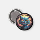Mad Cheshire Cat Alice im Wunderland Magnet (Vorderseite/Rückseite)
