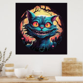 Mad Cheshire Cat Alice im Wunderland Poster (Küche)