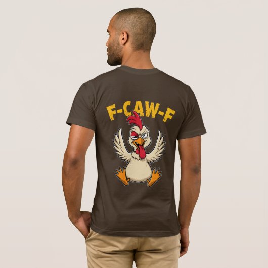Mad Chicken Attitude Graphic Tee (Schwarz voll)