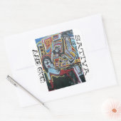 MAD CITY SATIVA QUADRATISCHER AUFKLEBER (Umschlag)