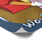 Mad Corgi Tea Party Poster (Ecke)