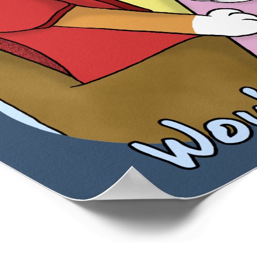 Mad Corgi Tea Party Poster (Ecke)