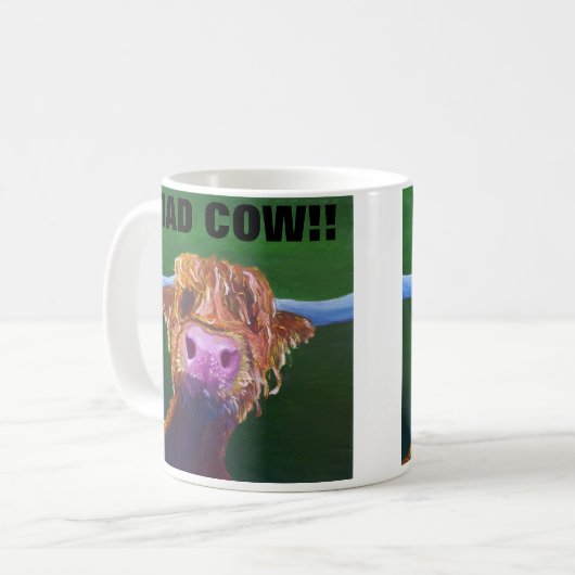 Mad Cow Tasse (Vorderseite Links)