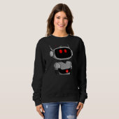Mad Crazy Robot Nft Artwork Digital Robotics Ai Sweatshirt (Vorne ganz)