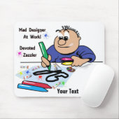 Mad Designer Mouse Pad Mousepad (Mit Mouse)