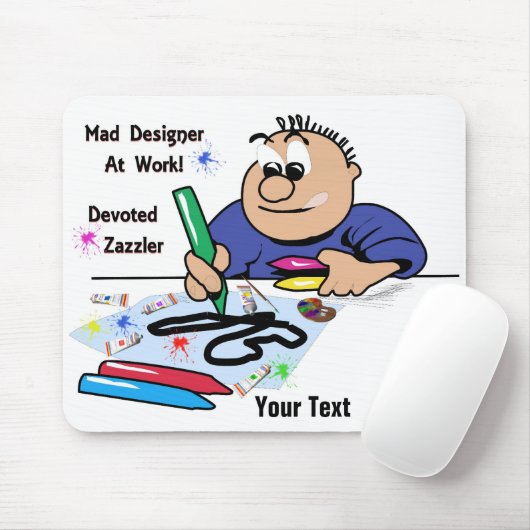 Mad Designer Mouse Pad Mousepad (Mit Mouse)
