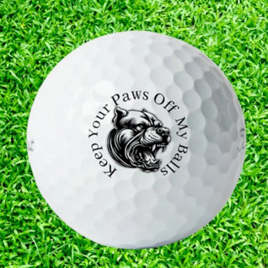 Mad Dog-Loving Golfers Golfball
