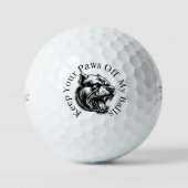 Mad Dog-Loving Golfers Golfball (Vorderseite)