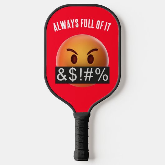 MAD EMOJI DESIGN PICKLEBALL PADDLE (Rückseite)