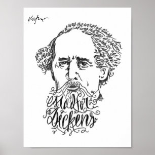 Mad for Dickens - James Victore Print Poster