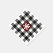Mad for Kariert, Snowflake Serviette (Ecke)