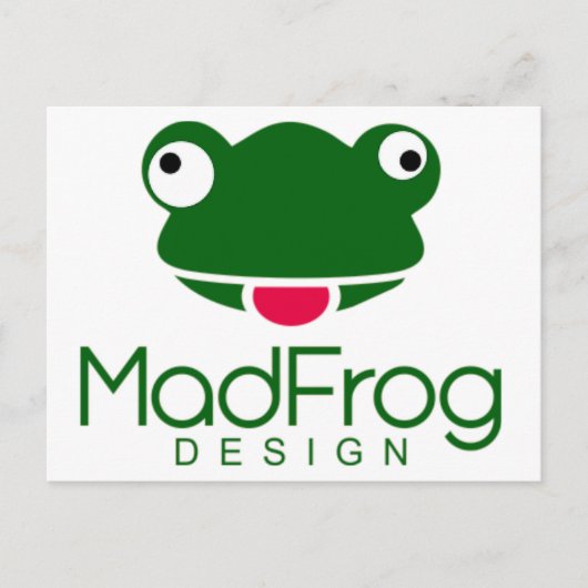 Mad Frog Design Postkarte (Vorderseite)