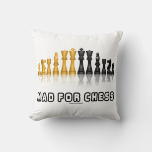Mad für Schach reflektierender Schach Set Geek Spa Kissen