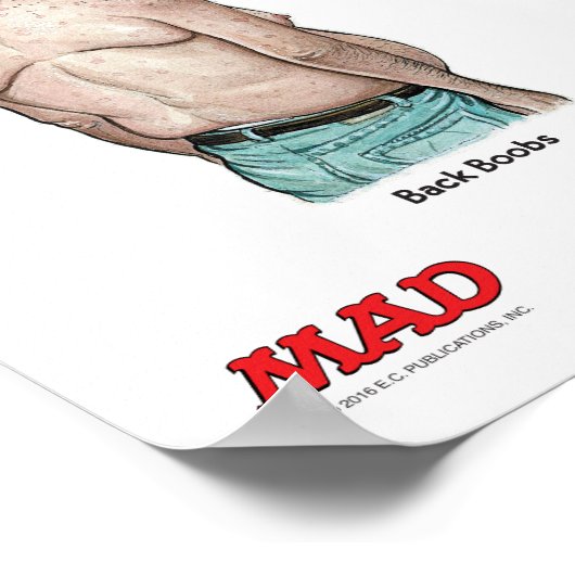 MAD Guide to Man B**bs Poster (Ecke)