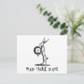 Mad Hare Days Postkarte (Stehend Vorderseite)