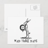 Mad Hare Days Postkarte (Vorne/Hinten)