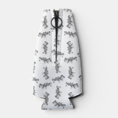 Mad Hatter Alice im Wunderland CUSTOM BG FARBE Flaschenkühler (Rückseite)